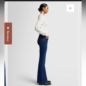 7 for all mankind dojo Women's Blue Flared Jeans in Rebel